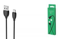 USB D.CABLE micro USB BOROFONE BX19 Benefit charging data cable (черный) 1 метр