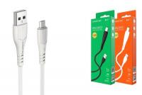USB D.CABLE micro USB BOROFONE BX37 Wieldy charging data cable (белый) 1 метр