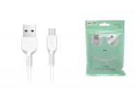 USB D.CABLE micro USB HOCO X13 Easy charged cable (белый) 1 метр