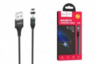 HOCO U76 Fresh magnetic charging cable for Lightning 1м черный