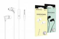 Наушники BOROFONE BM26 Rhythm universal earphones 3.5мм цвет белая