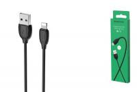 BOROFONE BX19 Benefit charging data cable for Lightning 1м черный