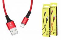 Кабель USB - Lightning BOROFONE BX20, 2,4A красный 1м